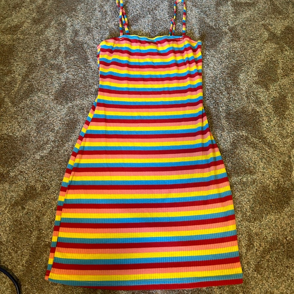 Shein colorful striped dress